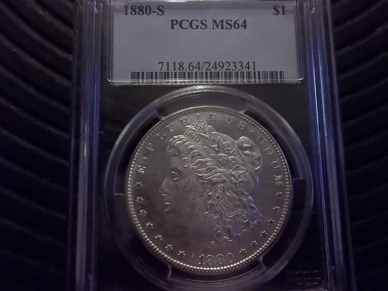 1880 S Morgan Silver Dollar Very High Grade DMPL MS 64 PCGS Graded (In DMPL MS64 Wholesale Grey Sheets Valued  $325.00)