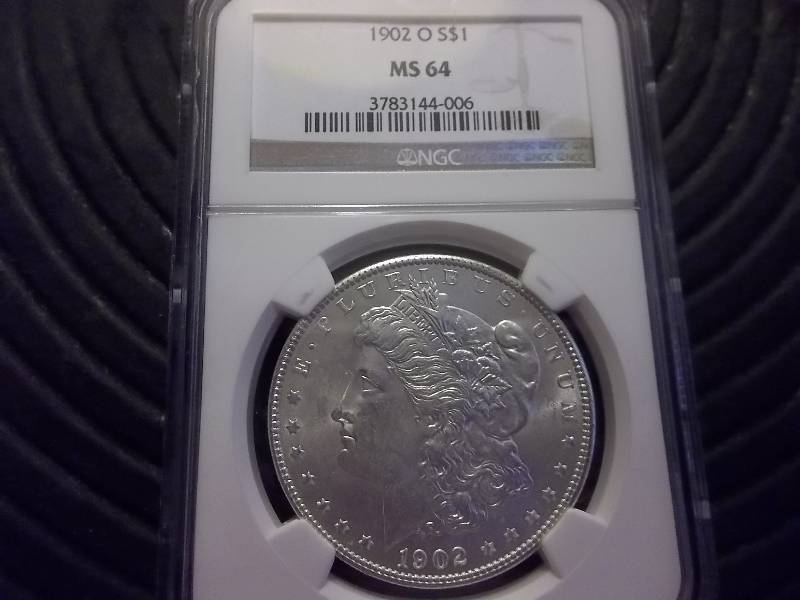 1902 O  Morgan Silver Dollar MS 64 NGC Graded High Value Coin In Holder