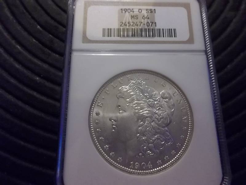1904 O Morgan Silver Dollar Very High Grade MS64 NGC Certified In Holder High Value Proof Like Strike