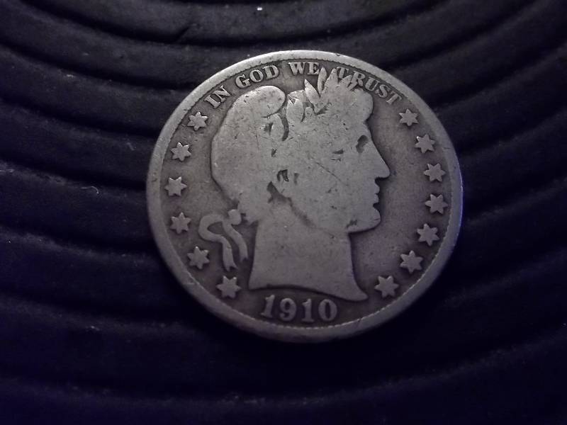 1910 S Barber Half Dollar (In F12 $55.00)