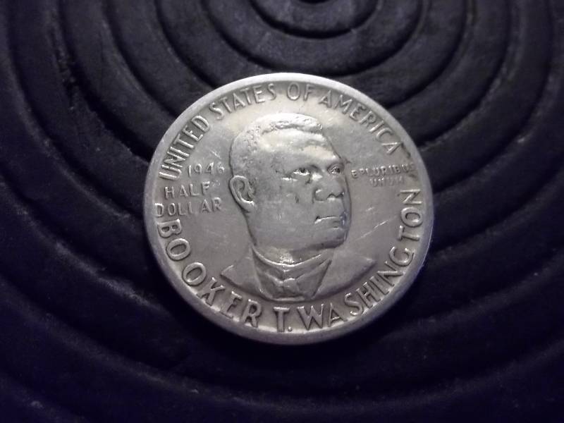 1946 Booker T. Washington Silver Half Dollar Comemmorative