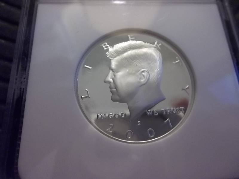2007 S Silver Kennedy Half Dollar PF 69  Ultra Cameo NGC Graded In Holder