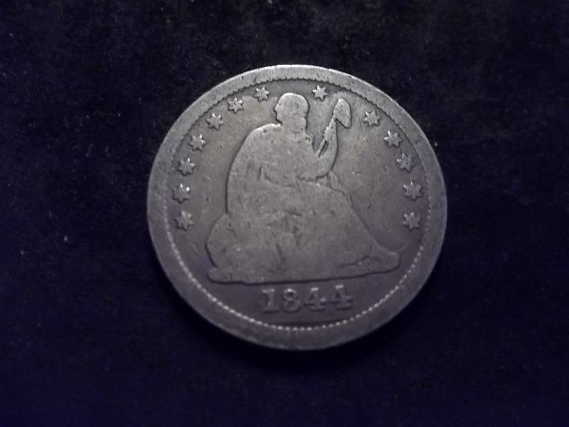 1844 O Seated Liberty Quarter