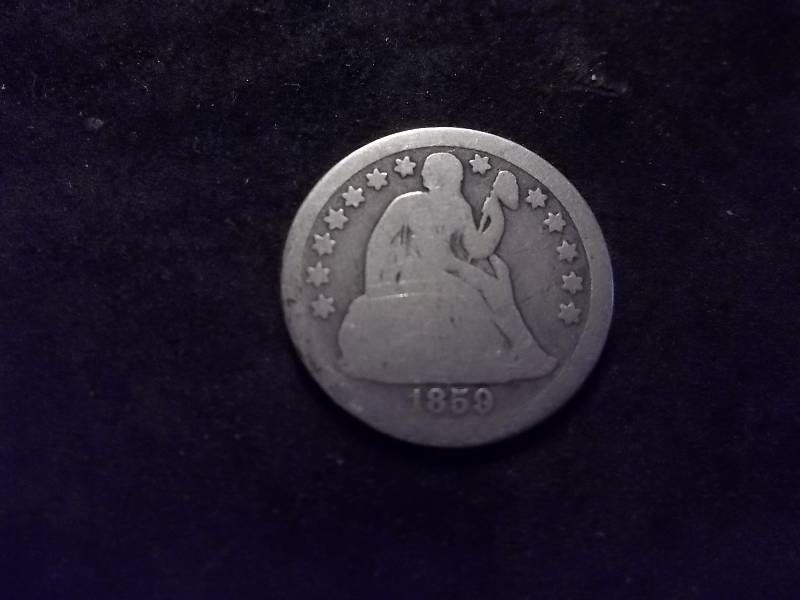 1859 Seated Liberty Dime