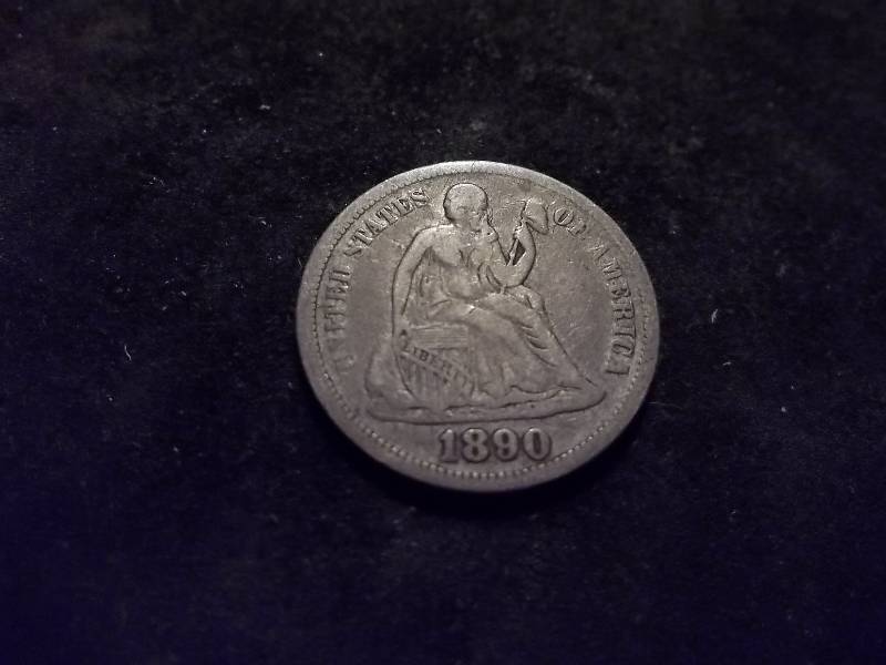 1890 Seated Liberty Dime Higher Grade