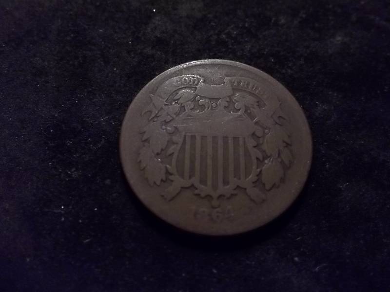 1864-2 Cent Piece