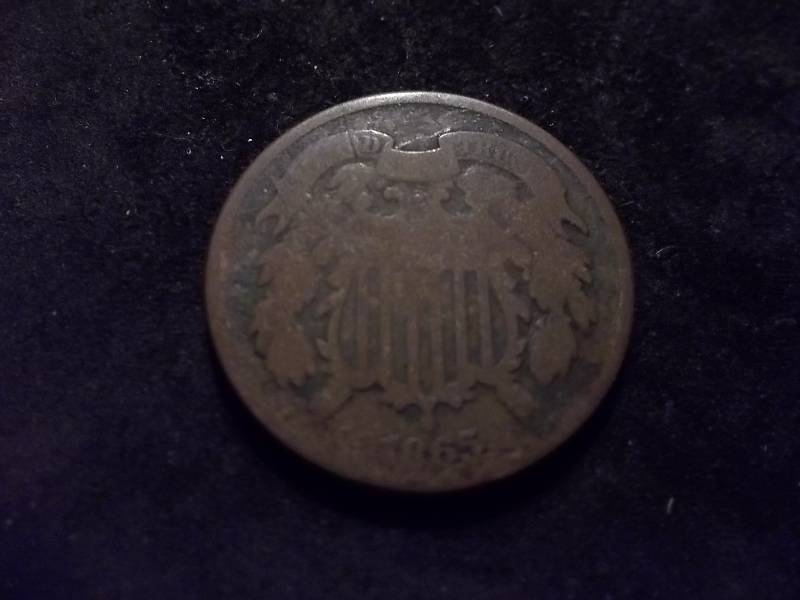 1865-2 Cent Piece Higher Grade