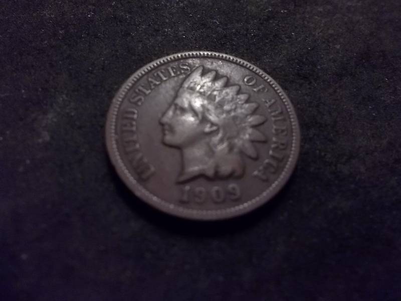 1909 Indian Head  Cent XF & Full Liberty With Diamonds