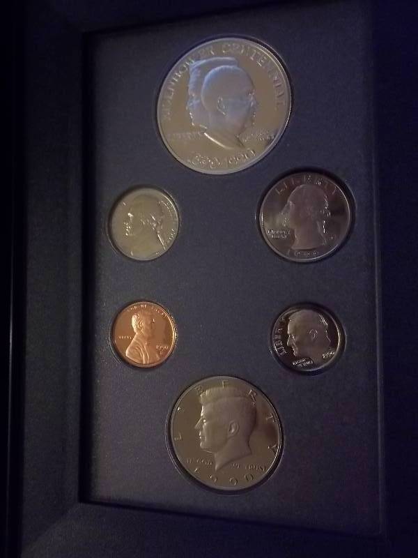 1990 US Mint Prestige Set In Original Unc. Box, Packaging & COA