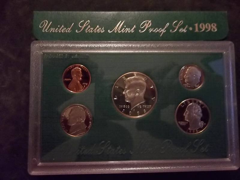 1998 US Mint Proof Set In Original Box & COA