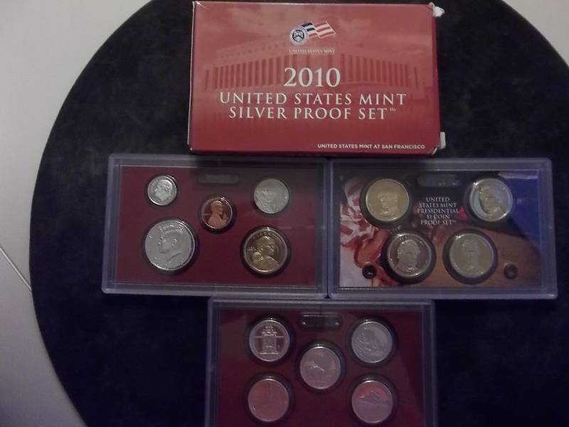 2010 United States Mint Silver Proof 14 Coin Set with box with COA Original box