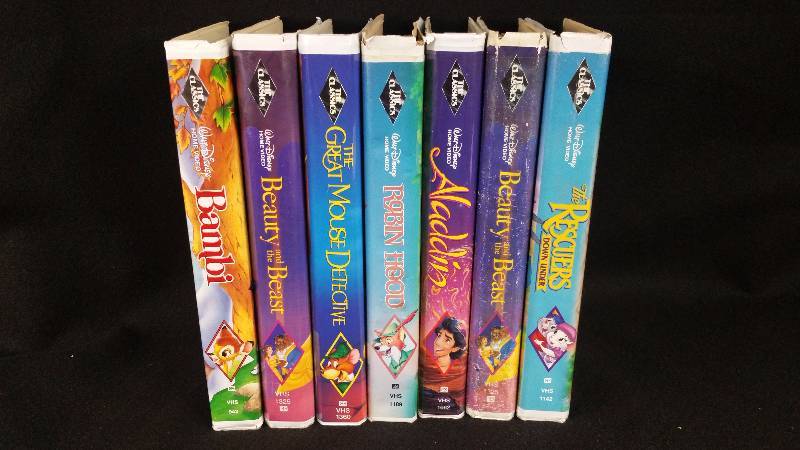 (7) Disney The Classics VHS Movies | High End Antique & Vintage Toy ...
