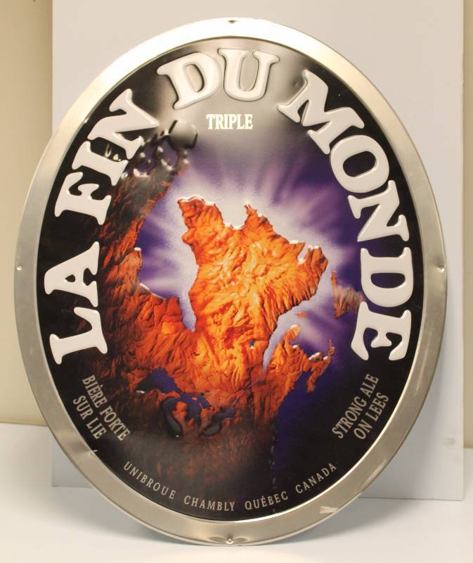 lot 21 image: LA FIN DU MONDE Beer Sign