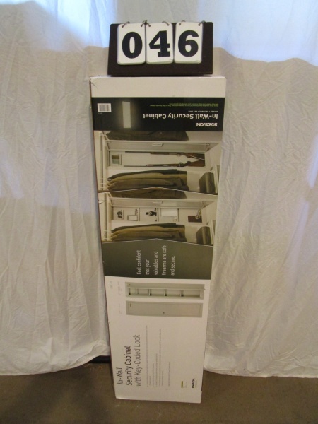 lot 46 image: Stack-On In Wall Security Cabinet
