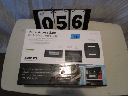 lot 56 image: Stack-On Low Profile  Quick Access Safe