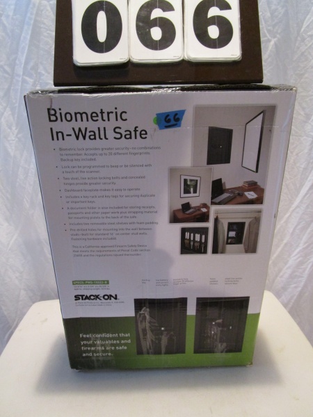 lot 66 image: Stack-On In-Wall Safe
