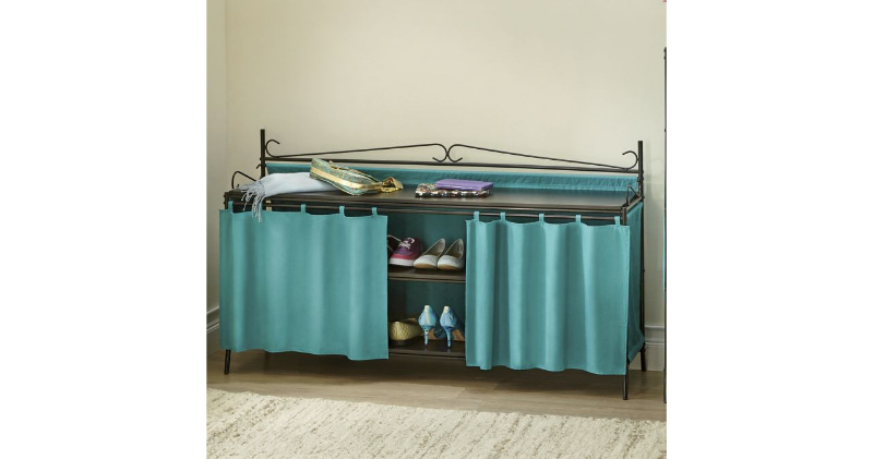 lot 178 image: Scrolled Short Shoe Rack open box R...