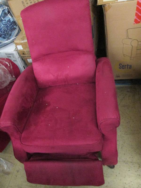 lot 136 image: Microfiber Recliner open box, no wi...