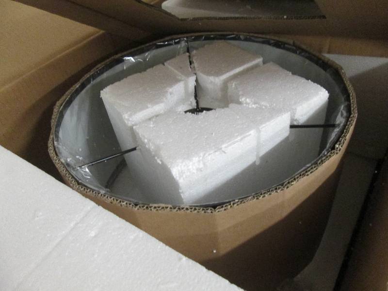 lot 24 image: Metal Arc Floor Lamp open box , unt...