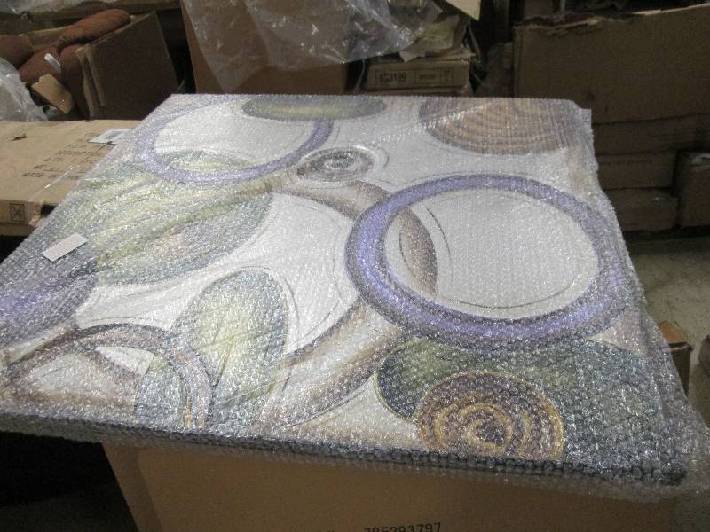lot 48 image: Circles Shapes Canvas Print frame n...