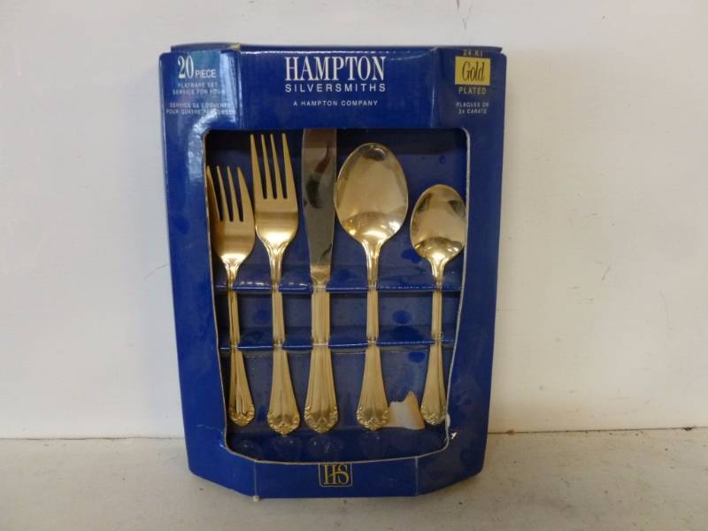 lot 234 image: Gold Plated Flatware