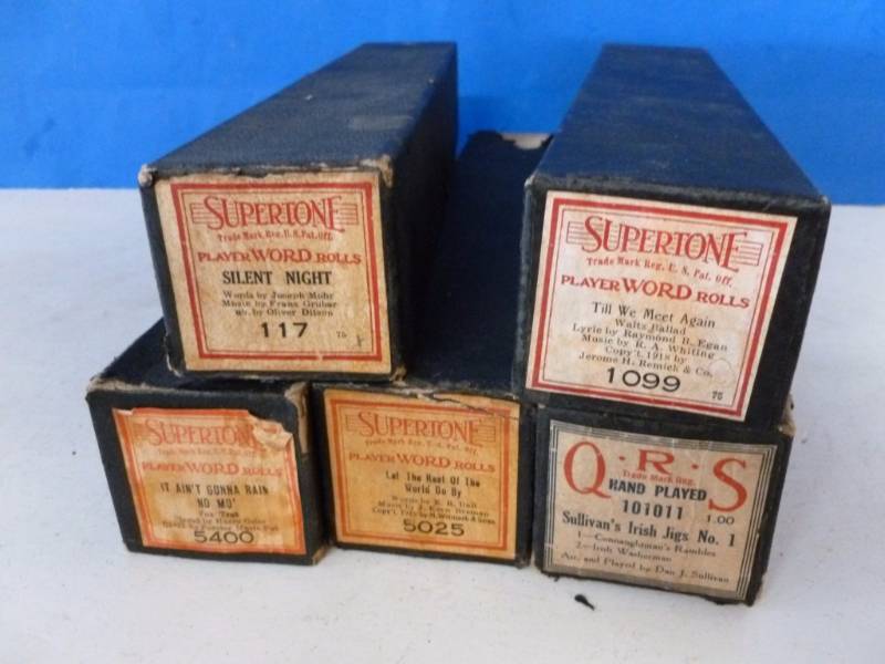 lot 240 image: Antique Piano Rolls