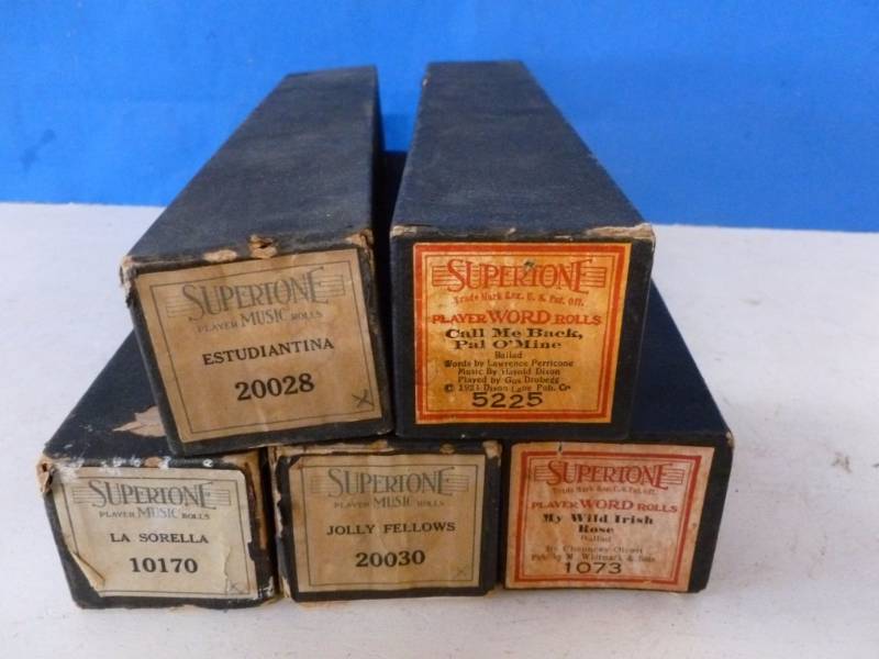 lot 242 image: Antique Piano Rolls