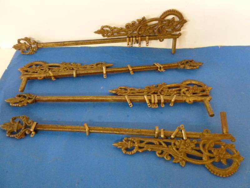 lot 249 image: Antique Changing Room Rods