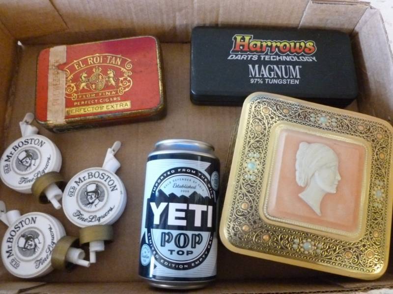 lot 261 image: Vintage Metal Containers