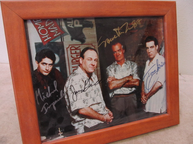 lot 80 image: Autographed SOPRANOS Framed Photograph wCOA