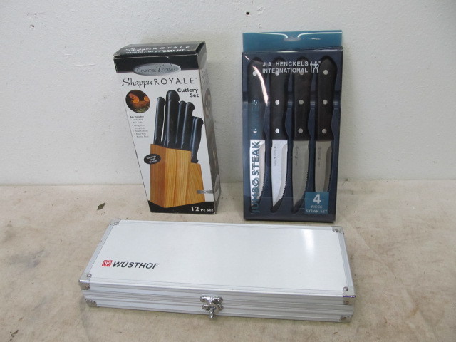 lot 92 image: 3 NEW Cutlery Sets
