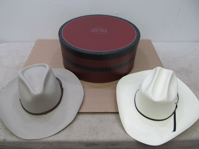 lot 130 image: Stetson & Western Express Cowboy Hats - Size 7 14
