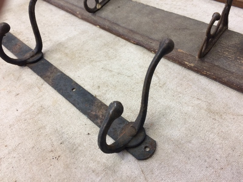 lot 115 image: 3 Antique CoatHat Racks