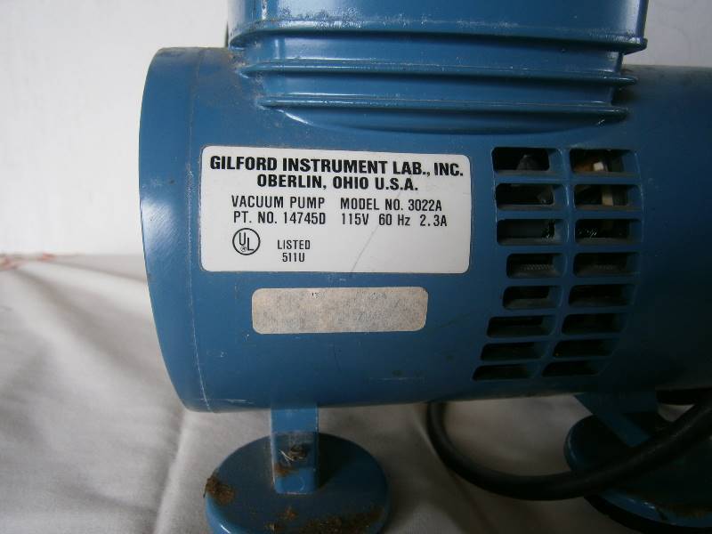 lot 150 image: Gilford Vacuum Pump &nbspModel 3022A