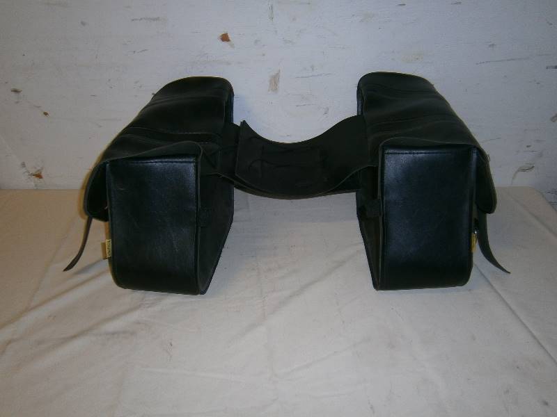 lot 190 image: Willie and Max Leather Motorcycle Saddle Bags