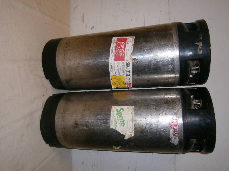 lot 196 image: Coke & Sprite Syrup Kegs