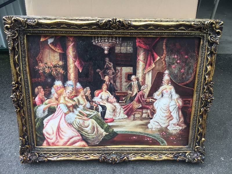 lot 66 image: Vintage Painting - Tons of Detail