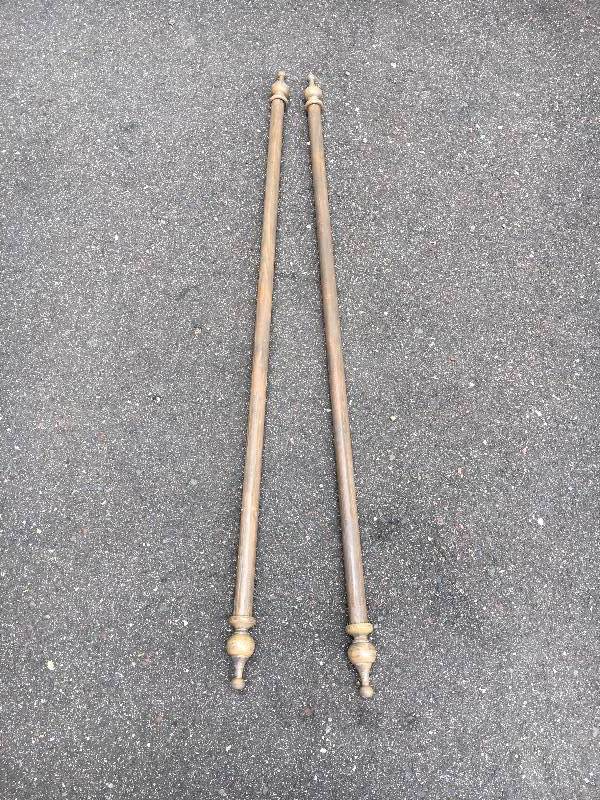 lot 71 image: Vintage Curtain Rods
