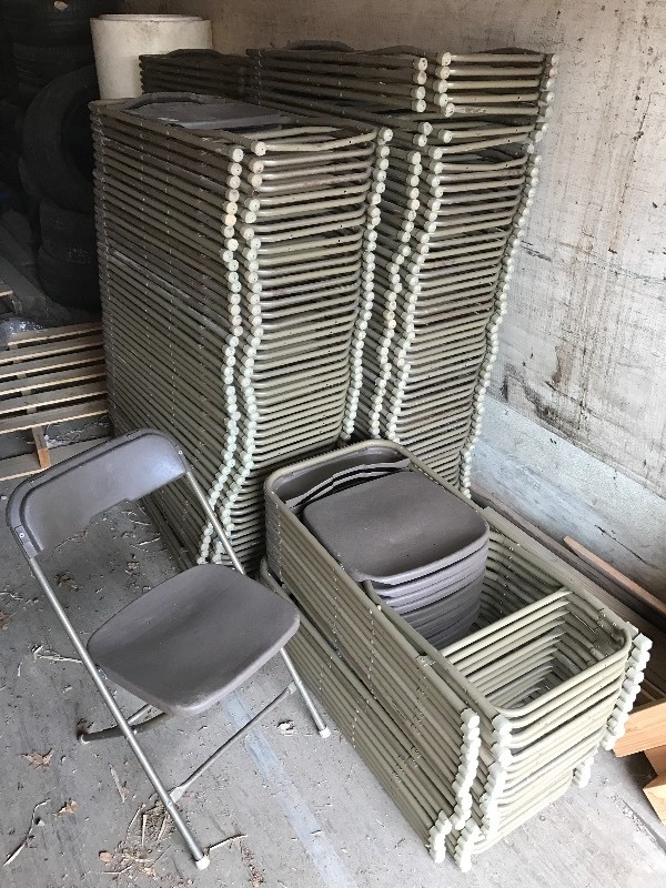 Lot Of (164) Folding Steel-Framed B...