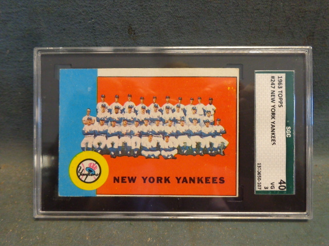 lot 42 image: Graded New York Yankees Card