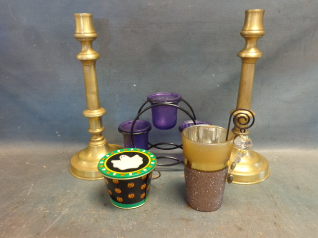 lot 49 image: Decorative Candle Holders