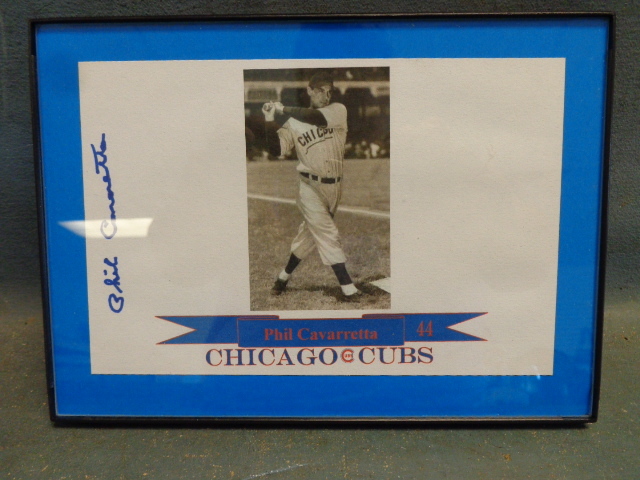 lot 51 image: Signed Phil Carverretta Card