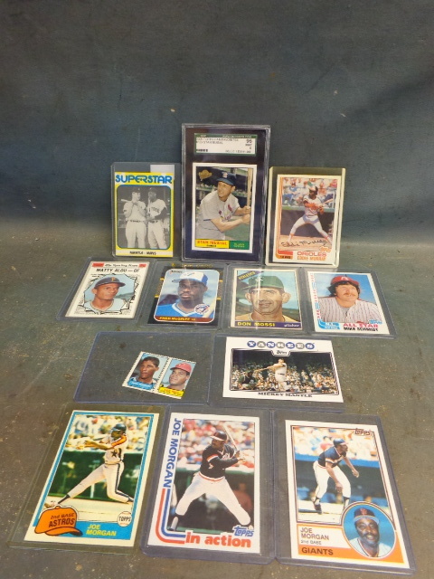 lot 56 image: Graded Stan Musial Card and Vintage M Cards