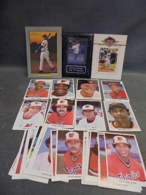 lot 4 image: Berry Bonds, Baltimore Orioles and Barack Obama