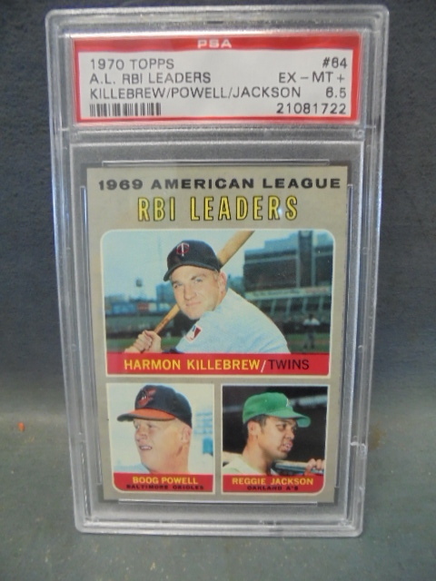 lot 18 image: PSA Graded 1970 Topps RBI Leaders Card