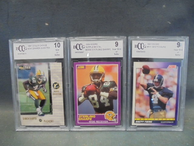 lot 19 image: Graded Football Cards