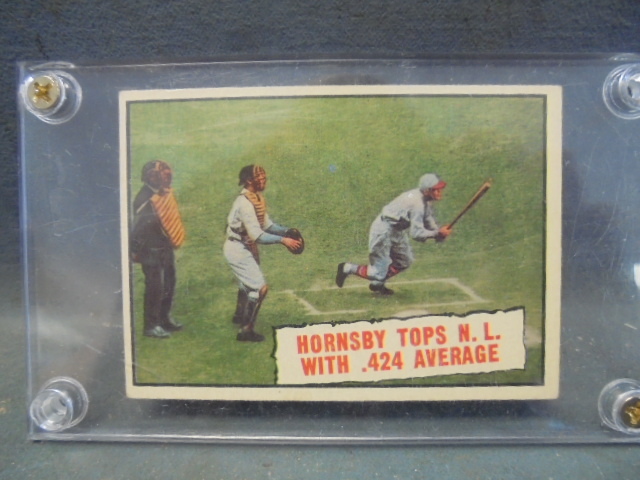 lot 20 image: 1961 Topps Rogers Hornsby Card