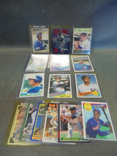 lot 24 image: Vintage Baseball Outfielders  Cards