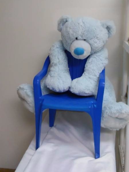 lot 38 image: Super soft plush big bear and chair