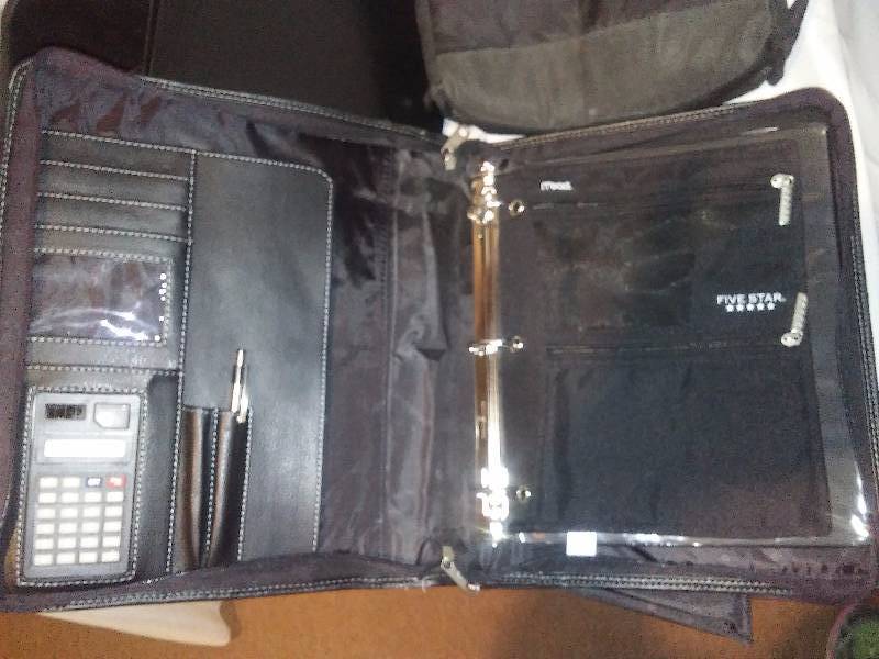 lot 114 image: Organization Lot, Car Organizer, 3 ring Organizing Binder, over the seat organizer and more